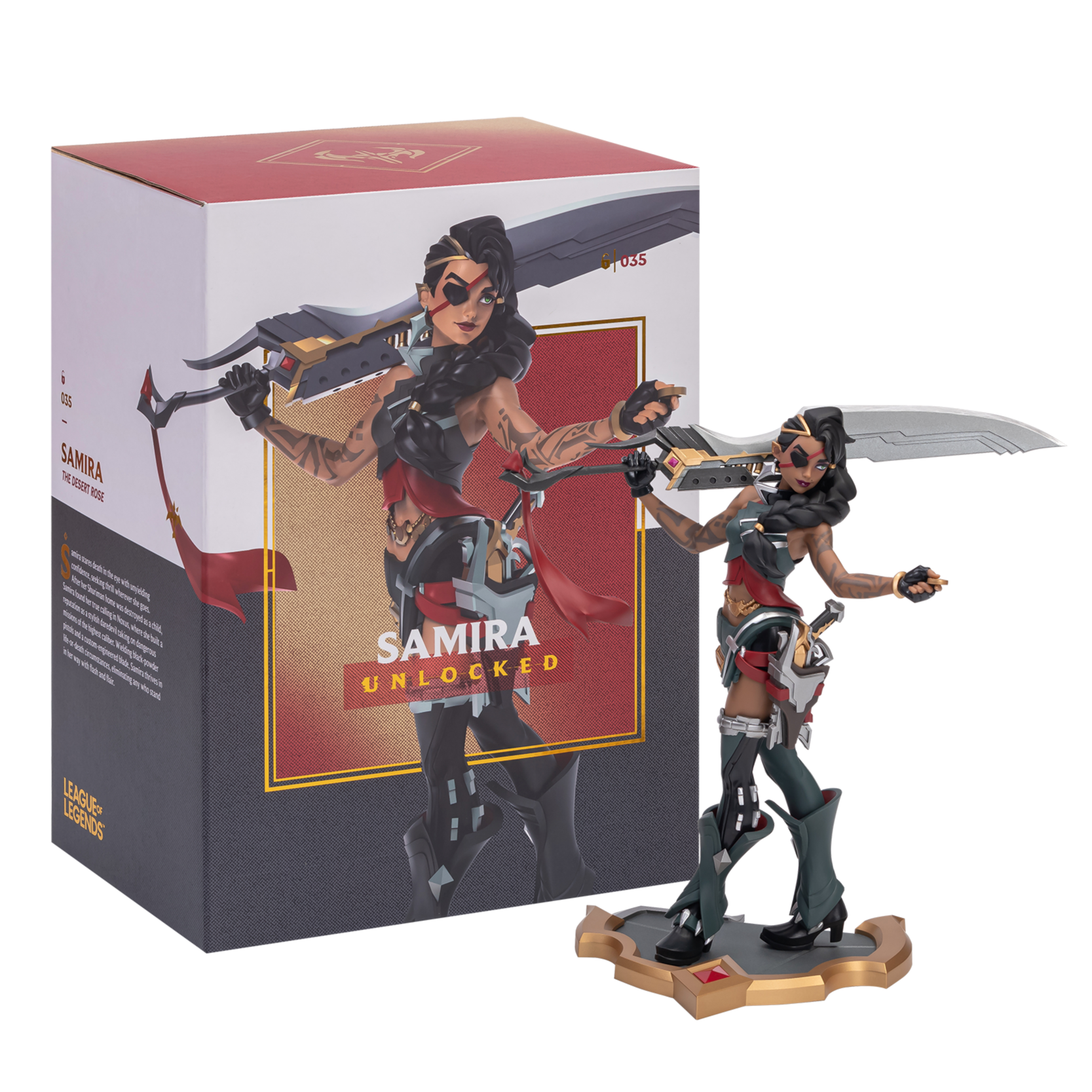 サミーラ UNLOCKED スタチュー - リーグ・オブ・レジェンド
