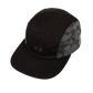 5パネルフラットブリムキャップ（ブラック）
