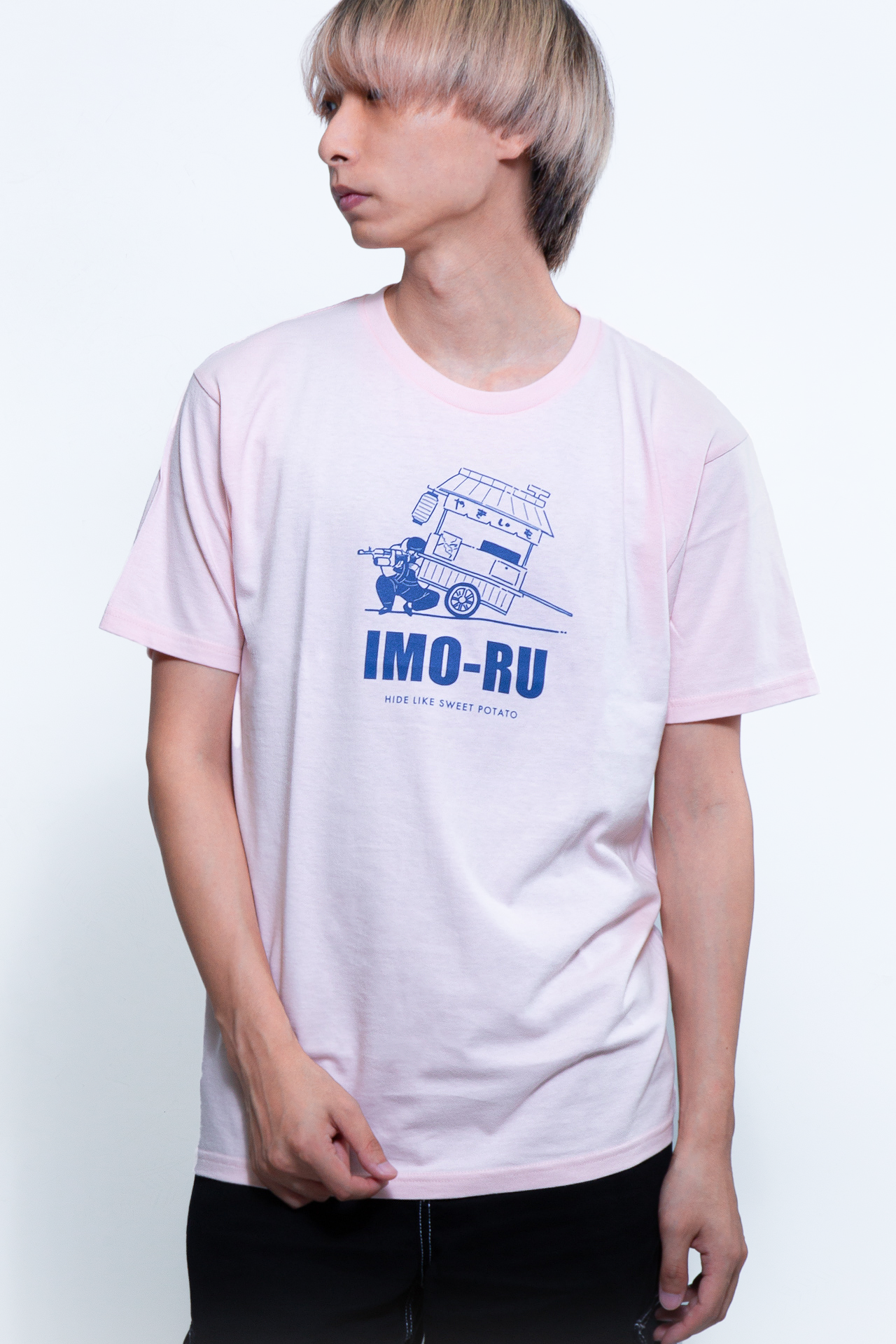 IMORU YAKI IMO T Shirts Light Pink