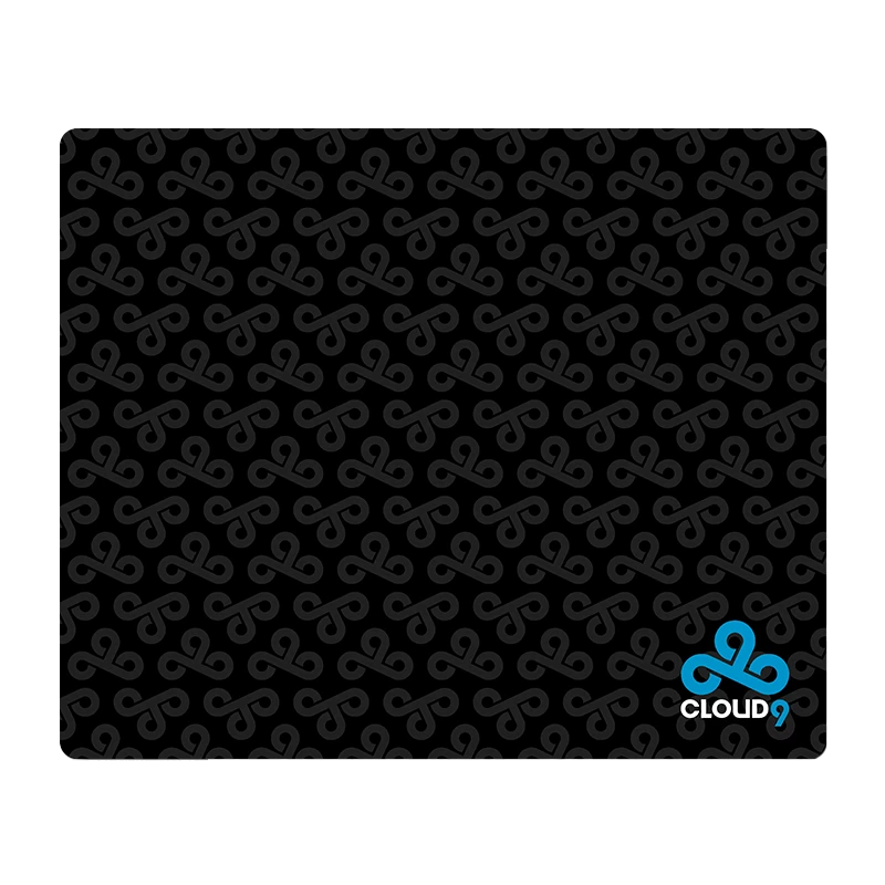 Cloud9 ロゴ タイル ブラック ゲーミング マウスパッド