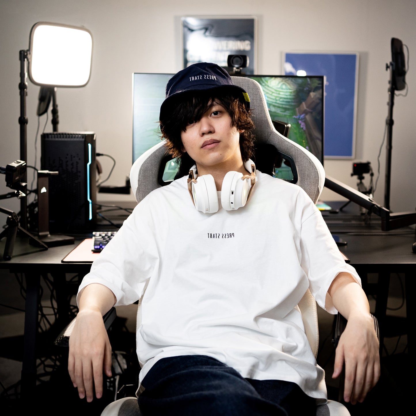 TЯATƧ ƧƧƎЯᑫ ビッグTシャツ（ホワイト）モデル：たかやスペシャル