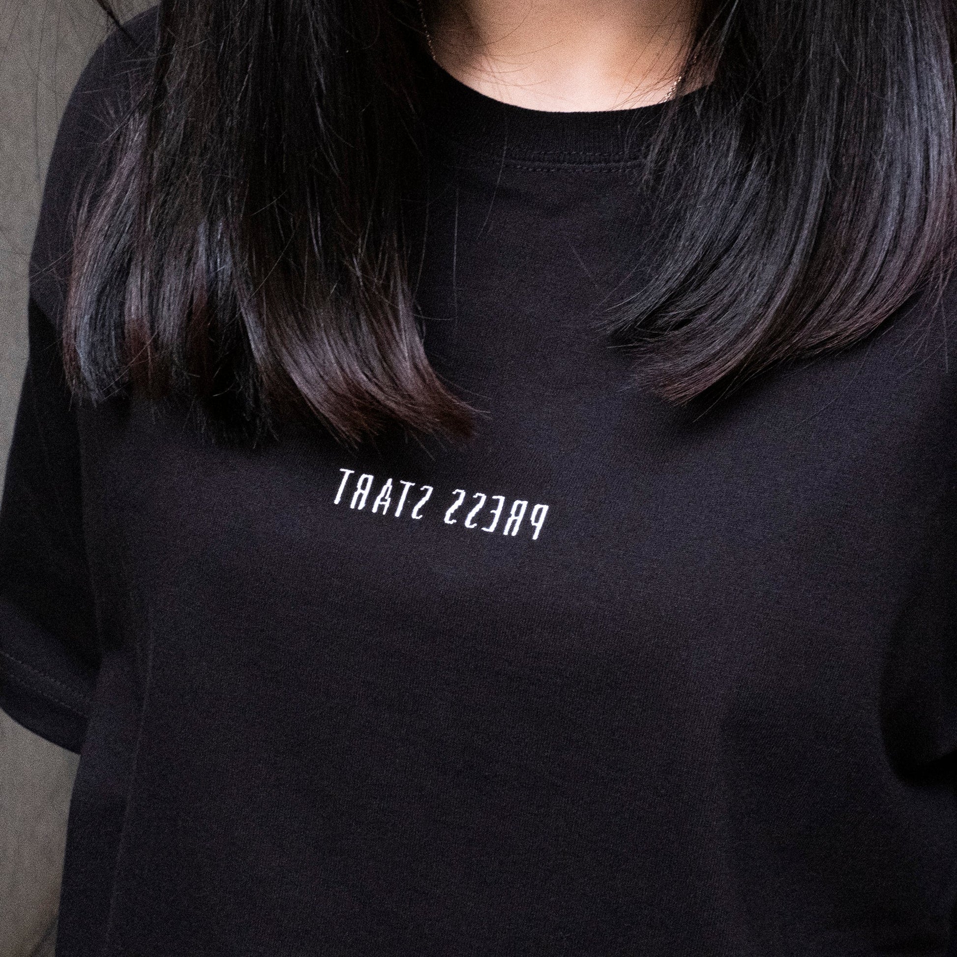 Press Start Oversized T-shirt (Black)