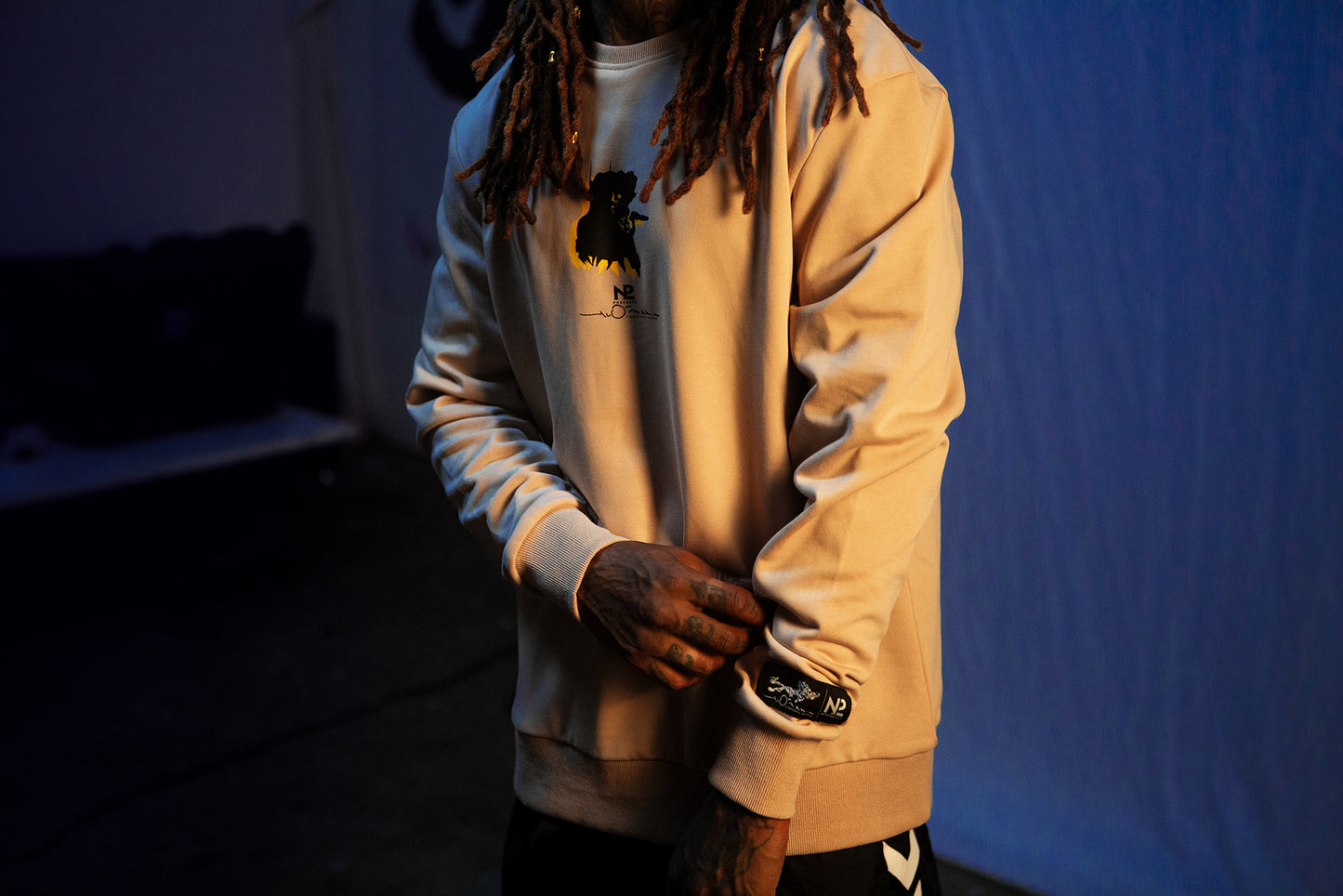 【N2 x Yoshitaka Amano】Pourpre クルーネック