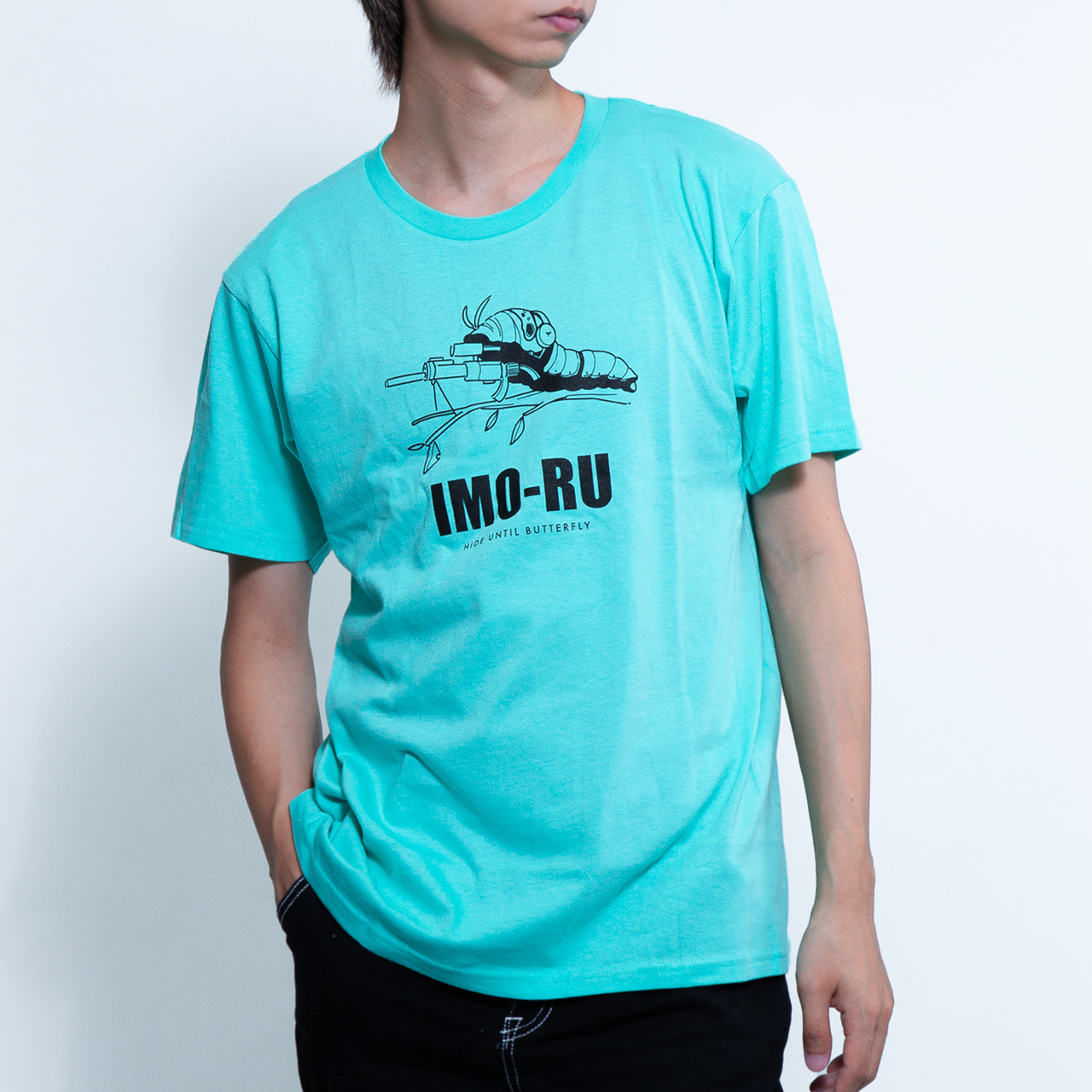 IMORU IMO MUSHI T Shirts Mint Green